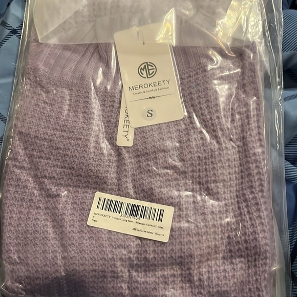 MEROKEETY Long Sleeve Open Front Cardigans Chunky Knit Draped Sweaters Small - Picture 7 of 7